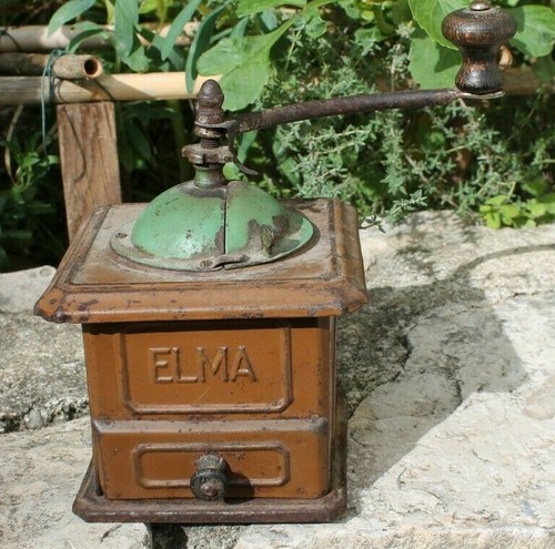 Ancien moulin café tôle - ancien,