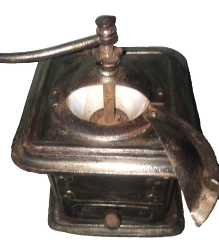 Rare moulin café en tôle - rare, à